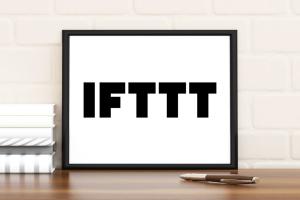 IFTTT logo on frame